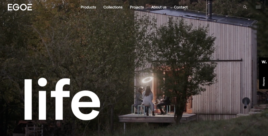 Egoe Website Design Website Design with Nice Typography